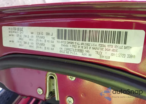 2018 Ram 1500 Big Horn 4X2 6'4 Box из США, поврежденный, VIN 1C6RR6GT0JS195983